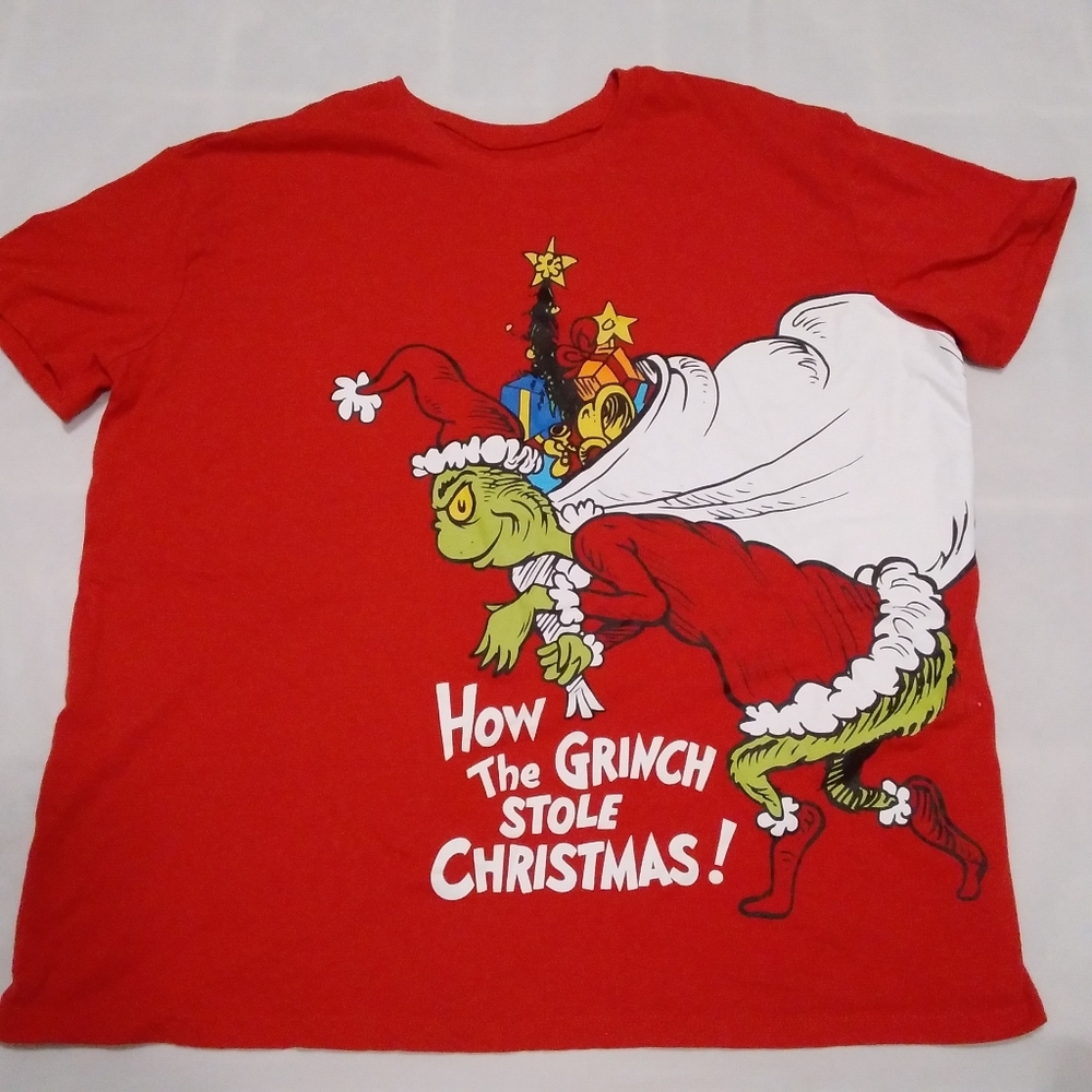 Dr Suess How The Grinch Stole Christmas Medium 8-10 Tshirt